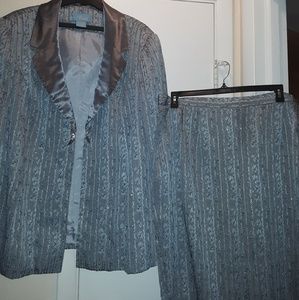 Faith Gray 2 piece Suit Set